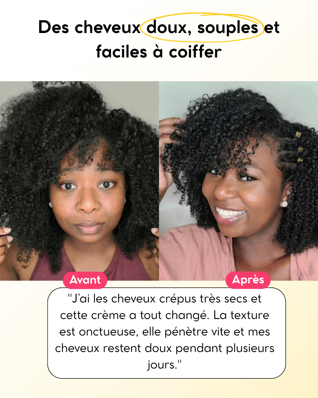 Crème coiffante nourrissante